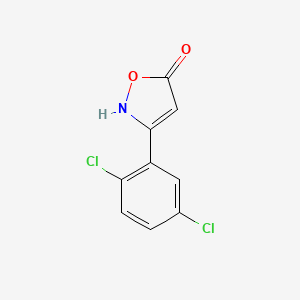 molecular formula C9H5Cl2NO2 B6346143 3-(2,5-Dichlorophenyl)-1,2-oxazol-5-ol CAS No. 1354918-52-7