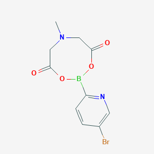 molecular formula C10H10BBrN2O4 B6346196 2-(5-Bromopyridin-2-yl)-6-methyl-1,3,6,2-dioxazaborocane-4,8-dione CAS No. 1227700-50-6