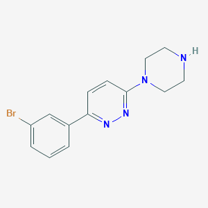 molecular formula C14H15BrN4 B6346264 3-(3-溴苯基)-6-(哌嗪-1-基)哒嗪 CAS No. 1354937-65-7
