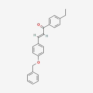 molecular formula C24H22O2 B6346271 (2E)-3-[4-(Benzyloxy)phenyl]-1-(4-ethylphenyl)prop-2-en-1-one CAS No. 1354941-37-9