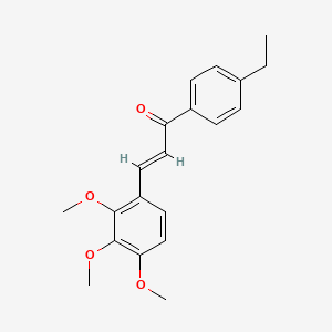 molecular formula C20H22O4 B6346281 (2E)-1-(4-Ethylphenyl)-3-(2,3,4-trimethoxyphenyl)prop-2-en-1-one CAS No. 1354942-17-8