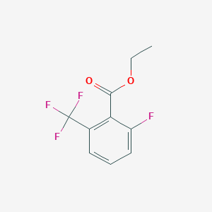 molecular formula C10H8F4O2 B6346289 Ethyl 2-fluoro-6-(trifluoromethyl)benzoate CAS No. 773134-93-3