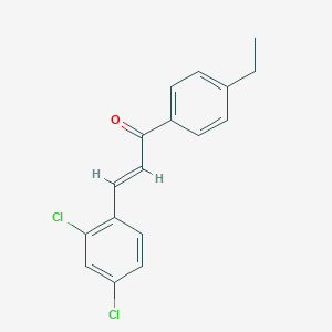 molecular formula C17H14Cl2O B6346297 (2E)-3-(2,4-Dichlorophenyl)-1-(4-ethylphenyl)prop-2-en-1-one CAS No. 1354941-76-6