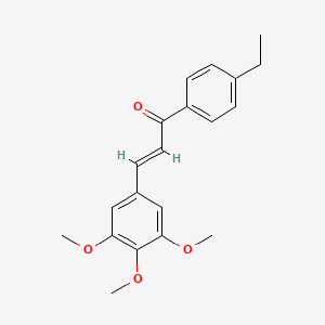molecular formula C20H22O4 B6346304 (2E)-1-(4-Ethylphenyl)-3-(3,4,5-trimethoxyphenyl)prop-2-en-1-one CAS No. 1354942-06-5