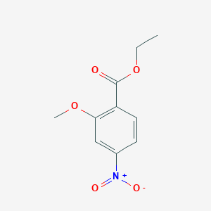 molecular formula C10H11NO5 B6346306 2-Methoxy-4-nitro-benzoic acid ethyl ester, 97% CAS No. 476615-18-6