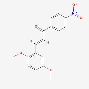 molecular formula C17H15NO5 B6346308 (2E)-3-(2,5-Dimethoxyphenyl)-1-(4-nitrophenyl)prop-2-en-1-one CAS No. 358657-08-6