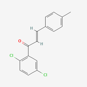 molecular formula C16H12Cl2O B6346314 (2E)-1-(2,5-Dichlorophenyl)-3-(4-methylphenyl)prop-2-en-1-one CAS No. 1354941-32-4
