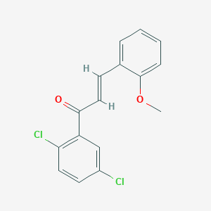 molecular formula C16H12Cl2O2 B6346331 (2E)-1-(2,5-Dichlorophenyl)-3-(2-methoxyphenyl)prop-2-en-1-one CAS No. 562062-01-5