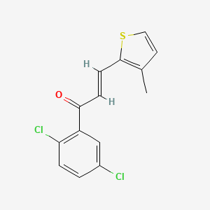molecular formula C14H10Cl2OS B6346335 (2E)-1-(2,5-Dichlorophenyl)-3-(3-methylthiophen-2-yl)prop-2-en-1-one CAS No. 1354942-04-3
