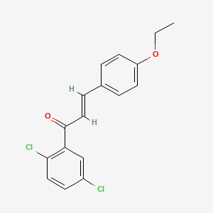 molecular formula C17H14Cl2O2 B6346341 (2E)-1-(2,5-Dichlorophenyl)-3-(4-ethoxyphenyl)prop-2-en-1-one CAS No. 1354941-38-0