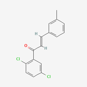 molecular formula C16H12Cl2O B6346343 (2E)-1-(2,5-Dichlorophenyl)-3-(3-methylphenyl)prop-2-en-1-one CAS No. 1354941-77-7