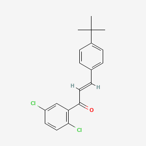B6346350 (2E)-3-(4-tert-Butylphenyl)-1-(2,5-dichlorophenyl)prop-2-en-1-one CAS No. 571939-50-9