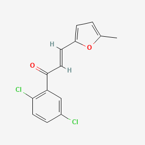 molecular formula C14H10Cl2O2 B6346352 (2E)-1-(2,5-Dichlorophenyl)-3-(5-methylfuran-2-yl)prop-2-en-1-one CAS No. 1169834-24-5