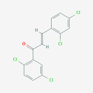 molecular formula C15H8Cl4O B6346355 (2E)-3-(2,4-Dichlorophenyl)-1-(2,5-dichlorophenyl)prop-2-en-1-one CAS No. 1354941-94-8