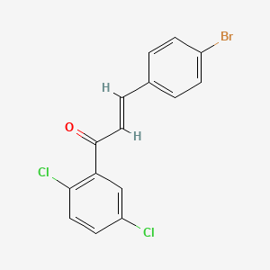 molecular formula C15H9BrCl2O B6346357 (2E)-3-(4-Bromophenyl)-1-(2,5-dichlorophenyl)prop-2-en-1-one CAS No. 1354807-90-1