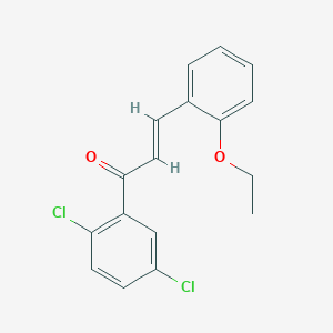molecular formula C17H14Cl2O2 B6346362 (2E)-1-(2,5-Dichlorophenyl)-3-(2-ethoxyphenyl)prop-2-en-1-one CAS No. 1354942-18-9