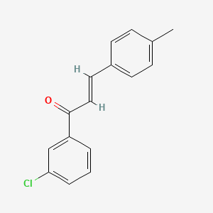 molecular formula C16H13ClO B6346370 (2E)-1-(3-Chlorophenyl)-3-(4-methylphenyl)prop-2-en-1-one CAS No. 1370425-83-4