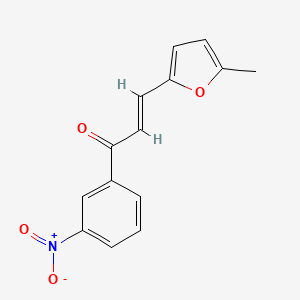 molecular formula C14H11NO4 B6346373 (2E)-3-(5-Methylfuran-2-yl)-1-(3-nitrophenyl)prop-2-en-1-one CAS No. 1401069-12-2