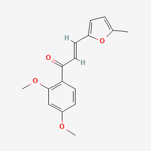 molecular formula C16H16O4 B6346381 (2E)-1-(2,4-Dimethoxyphenyl)-3-(5-methylfuran-2-yl)prop-2-en-1-one CAS No. 1354941-16-4