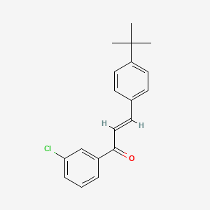 molecular formula C19H19ClO B6346384 (2E)-3-(4-tert-Butylphenyl)-1-(3-chlorophenyl)prop-2-en-1-one CAS No. 1354941-39-1