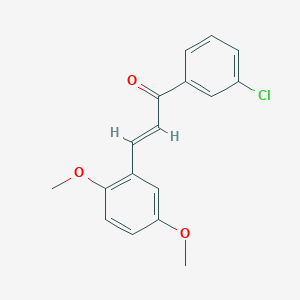 molecular formula C17H15ClO3 B6346388 (2E)-1-(3-Chlorophenyl)-3-(2,5-dimethoxyphenyl)prop-2-en-1-one CAS No. 1354941-49-3