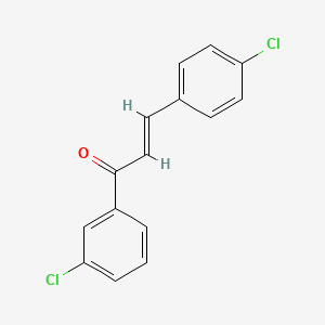 molecular formula C15H10Cl2O B6346393 (2E)-1-(3-Chlorophenyl)-3-(4-chlorophenyl)prop-2-en-1-one CAS No. 1211528-57-2