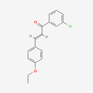 molecular formula C17H15ClO2 B6346406 (2E)-1-(3-Chlorophenyl)-3-(4-ethoxyphenyl)prop-2-en-1-one CAS No. 1354941-96-0