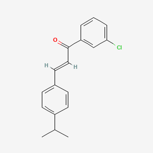 molecular formula C18H17ClO B6346417 (2E)-1-(3-Chlorophenyl)-3-[4-(propan-2-yl)phenyl]prop-2-en-1-one CAS No. 1354942-20-3