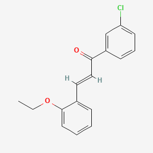 molecular formula C17H15ClO2 B6346422 (2E)-1-(3-Chlorophenyl)-3-(2-ethoxyphenyl)prop-2-en-1-one CAS No. 1354942-23-6