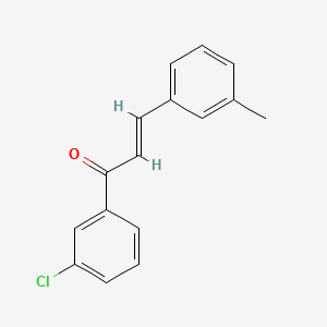 molecular formula C16H13ClO B6346424 (2E)-1-(3-Chlorophenyl)-3-(3-methylphenyl)prop-2-en-1-one CAS No. 52182-38-4