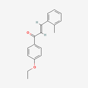 molecular formula C18H18O2 B6346434 (2E)-1-(4-Ethoxyphenyl)-3-(2-methylphenyl)prop-2-en-1-one CAS No. 1354942-25-8