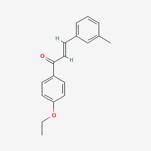 molecular formula C18H18O2 B6346442 (2E)-1-(4-Ethoxyphenyl)-3-(3-methylphenyl)prop-2-en-1-one CAS No. 1449399-88-5