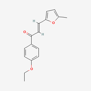 molecular formula C16H16O3 B6346446 (2E)-1-(4-Ethoxyphenyl)-3-(5-methylfuran-2-yl)prop-2-en-1-one CAS No. 1354941-61-9