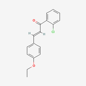 molecular formula C17H15ClO2 B6346461 (2E)-1-(2-Chlorophenyl)-3-(4-ethoxyphenyl)prop-2-en-1-one CAS No. 93330-19-9