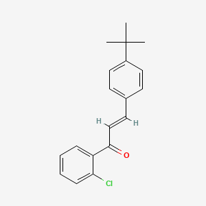 molecular formula C19H19ClO B6346470 (2E)-3-(4-tert-Butylphenyl)-1-(2-chlorophenyl)prop-2-en-1-one CAS No. 1354942-09-8