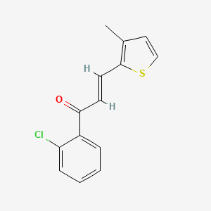 molecular formula C14H11ClOS B6346471 (2E)-1-(2-Chlorophenyl)-3-(3-methylthiophen-2-yl)prop-2-en-1-one CAS No. 1354941-40-4