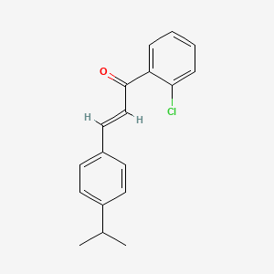 molecular formula C18H17ClO B6346472 (2E)-1-(2-Chlorophenyl)-3-[4-(propan-2-yl)phenyl]prop-2-en-1-one CAS No. 1354942-11-2