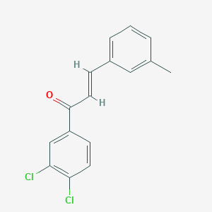 molecular formula C16H12Cl2O B6346479 (2E)-1-(3,4-Dichlorophenyl)-3-(3-methylphenyl)prop-2-en-1-one CAS No. 1354942-34-9