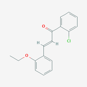 molecular formula C17H15ClO2 B6346497 (2E)-1-(2-Chlorophenyl)-3-(2-ethoxyphenyl)prop-2-en-1-one CAS No. 1354941-60-8
