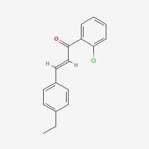 molecular formula C17H15ClO B6346511 (2E)-1-(2-Chlorophenyl)-3-(4-ethylphenyl)prop-2-en-1-one CAS No. 1354941-55-1