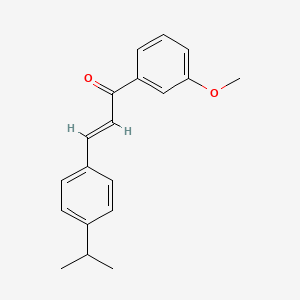 molecular formula C19H20O2 B6346516 (2E)-1-(3-Methoxyphenyl)-3-[4-(propan-2-yl)phenyl]prop-2-en-1-one CAS No. 1354941-18-6