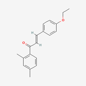 molecular formula C19H20O2 B6346525 (2E)-1-(2,4-Dimethylphenyl)-3-(4-ethoxyphenyl)prop-2-en-1-one CAS No. 1354942-35-0