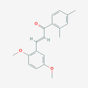 molecular formula C19H20O3 B6346530 (2E)-3-(2,5-Dimethoxyphenyl)-1-(2,4-dimethylphenyl)prop-2-en-1-one CAS No. 1354941-43-7