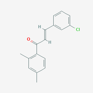 molecular formula C17H15ClO B6346535 (2E)-3-(3-Chlorophenyl)-1-(2,4-dimethylphenyl)prop-2-en-1-one CAS No. 1354941-81-3