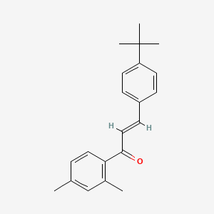 molecular formula C21H24O B6346538 (2E)-3-(4-tert-Butylphenyl)-1-(2,4-dimethylphenyl)prop-2-en-1-one CAS No. 292853-39-5