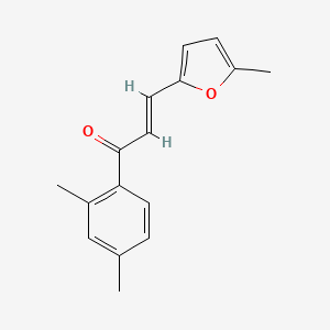 molecular formula C16H16O2 B6346547 (2E)-1-(2,4-Dimethylphenyl)-3-(5-methylfuran-2-yl)prop-2-en-1-one CAS No. 1354941-68-6