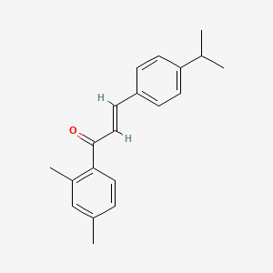 molecular formula C20H22O B6346548 (2E)-1-(2,4-Dimethylphenyl)-3-[4-(propan-2-yl)phenyl]prop-2-en-1-one CAS No. 1354941-28-8
