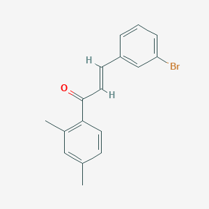 molecular formula C17H15BrO B6346553 (2E)-3-(3-溴苯基)-1-(2,4-二甲基苯基)丙-2-烯-1-酮 CAS No. 1354941-13-1