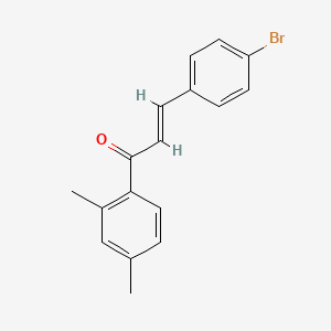 molecular formula C17H15BrO B6346559 (2E)-3-(4-溴苯基)-1-(2,4-二甲苯基)丙-2-烯-1-酮 CAS No. 1354941-54-0