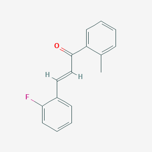 molecular formula C16H13FO B6346591 (2E)-3-(2-Fluorophenyl)-1-(2-methylphenyl)prop-2-en-1-one CAS No. 1354942-42-9